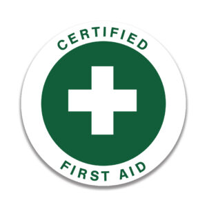 CERTIFIED FIRST AID Sticker and Labels