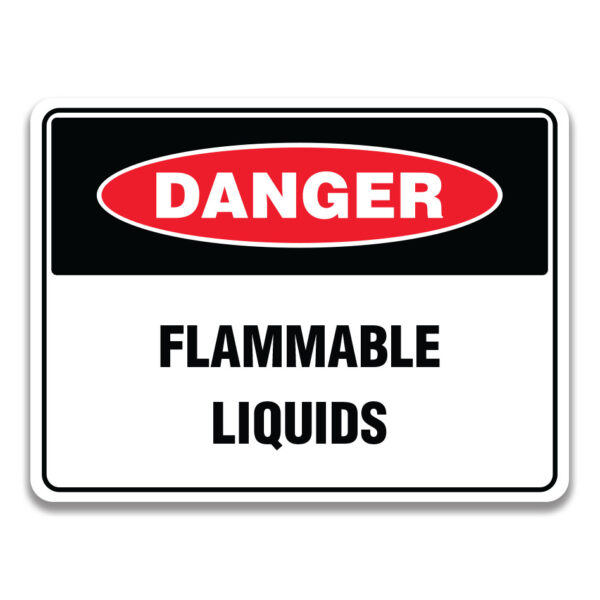 FLAMMABLE LIQUIDS SIGN