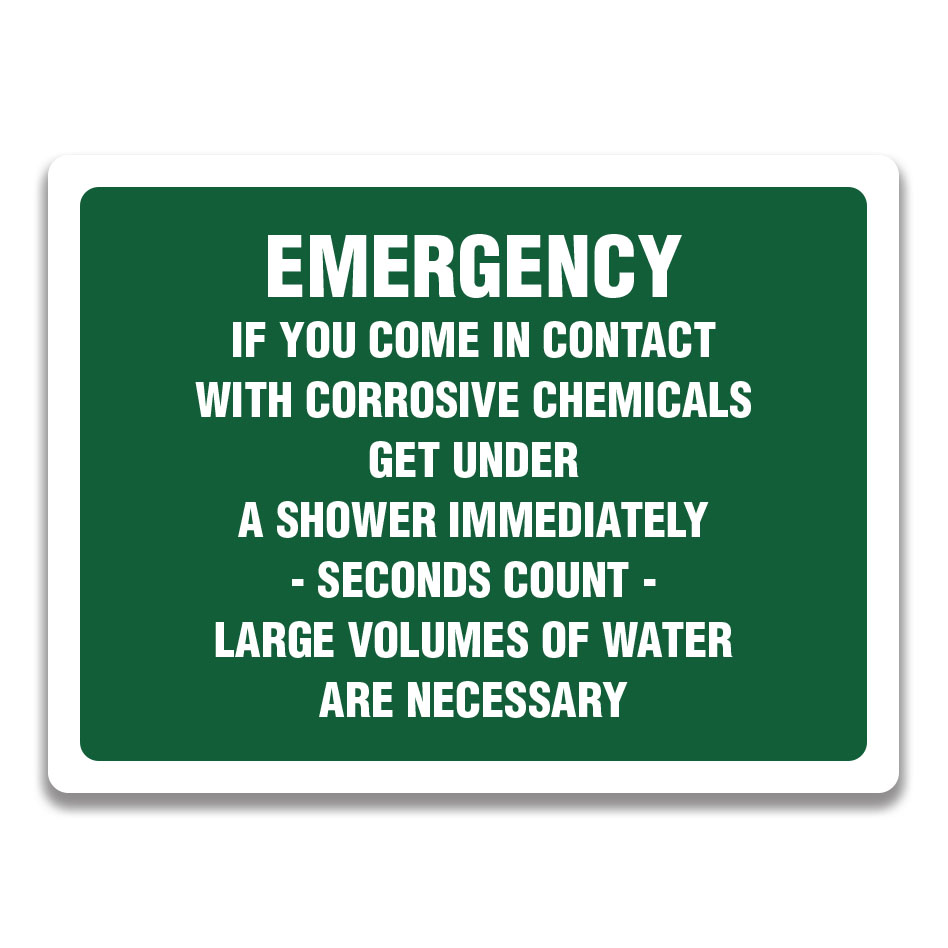 EMERGENCY IF YOU COME IN CONTACT SIGN