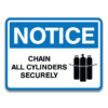 CHAIN ALL CYLINDERS SECURELY SIGNS