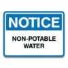NON-POTABLE WATER SIGN