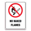 NO NAKED FLAMES SIGN