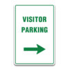 VISITOR PARKING RIGHT SIGN
