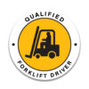 QUALIFIED FORKLIFT DRIVER Sticker