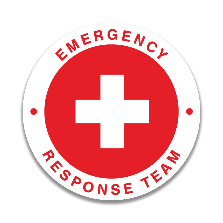 EMERGENCY RESPONSE TEAM Sticker - Safety Sign and Label