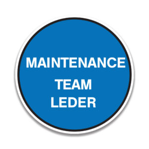 MAINTENANCE TEAM LEDER Sticker