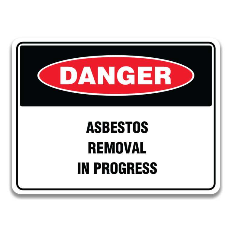 Remove Panel Sign ASBESTOS REMOVAL IN PROGRESS SIGN - Safety Sign and Label