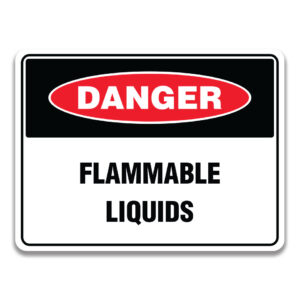 FLAMMABLE LIQUIDS SIGN
