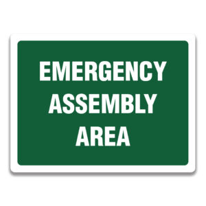 EMERGENCY ASSEMBLY AREA SIGN
