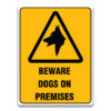 BEWARE DOGS ON PREMISES SIGN