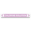 CHLORINE Solution Pipe Marker