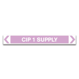 CIP 1 SUPPLY Pipe Markers