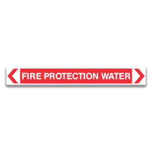 FIRE PROTECTION WATER Pipe Markers