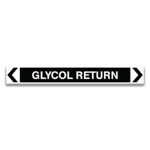 Glycol Return Pipe Marker