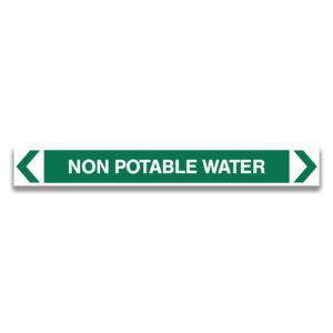 non potable water pipe marker