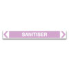 SANITISER Pipe Marker