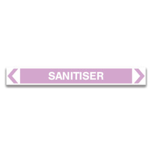 SANITISER Pipe Marker