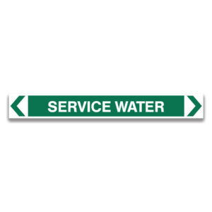 SERVICE WATER Pipe Marker