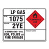 LP GAS SIGNS AND LABELS