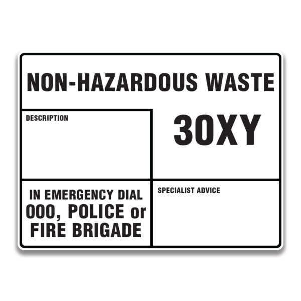 NON-HAZARDOUS WASTE SIGNS AND LABELS
